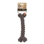 M-Pets Örgü Kemik 30 cm Gri Köpek Oyuncağı
