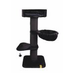 M-Pets Panther Premium Nido Kedi Tırmalama Ağacı 55x55x130cm (Siyah)