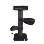 M-Pets Panther Premium Nido Kedi Tırmalama Ağacı Siyah 55X55X130 cm