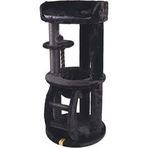 M-Pets Panther Premium Suite 62x62x130 cm Siyah Kedi Tırmalama Ağacı