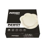 M-Pets Pawsy Seramik 175 ml Beyaz Kedi ve Köpek Mama Kabı