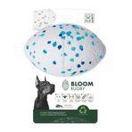 M-Pets Rugby Topu 14 cm Mavi-Beyaz Köpek Oyuncağı