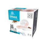 M-Pets Snail Hazneli Kedi ve Köpek Mama ve Su Kabı Pembe 2800 Ml