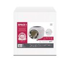 M-PETS SPACE 1 KAPALI KEDİ TUVALETİ WHİTE 57X55X44CM