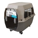 M-Pets Transit Carrier Iata Tekerlekli 72.6x54.5x53 cm M Kahverengi Köpek Taşıma Çantası