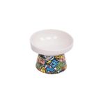 M-Pets Urban Style 10.5x10.6x8 cm 150 ml Kediler İçin Seramik Mama ve Su Kabı