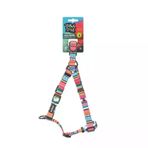M-Pets Urban Style Jazz Stripes 120 cm M Karışık Desenli Köpek Gezdirme Kayışı