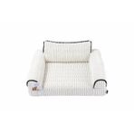 M-Pets Warm Hug 70x53x29 cm M Beyaz Kedi ve Köpekler İçin Koltuk Şeklinde Yatak