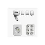 m.tk moveteck AirPods Pro/Pro 2 Uyumlu Anc Delikli 3 Çift Xs,S,L Silikon Yedek Kulaklık Ucu Kulaklık Tıkacı Beyaz