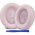 M.TK Moveteck Anker Soundcore Life Q30 Life Q35 ile Uyumlu Kulaklık Pedi Yedek Süngeri Yastığı + Takma Aparatı 2in1 Set - Pembe
