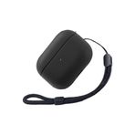 M.TK moveteck Apple Airpods 3.nesil Uyumlu Kılıf Leather Orjinal Deri Görünümlü Ip Askılı Anahtarlıklı Tam Koruma, Siyah, Tek Ebat, 405deri-3.nesilsiyah