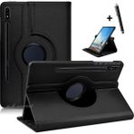 M.TK Moveteck Case Logic Samsung Galaxy S9 Plus 12.4 Inç SM-X810 Tablet Kılıfı 360 Dönebilen Stand Tam Koruma Akıllı Kapak + Dokunmatik Kalem - Siyah
