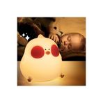 m.tk moveteck Çocuk Bebek Odası Gece Lambası, LED RGB Işıklı, Dokunmatik Silikon, Sarı, 9 x 13 cm