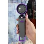 m.tk moveteck Hoco HX20 Mini Fan Kablosuz Masa Üstü Vantilatör, USB Şarjlı, Kademeli Hız, Beyaz