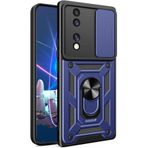 M.TK moveteck Honor 70 Kılıf Kamera Korumalı Sürgülü Yüzüklü Standlı Armor Military Tank Kızaklı Silikon Kapak, Lacivert, Tek Ebat, vegasürgülü-Honor70lacivert