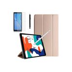M.TK moveteck Huawei Matepad Se 10.4 Inç Tablet Uyumlu Smart Standlı Akıllı Kılıf + Ekran Koruyucu + Kalem Seti, gold, Tek Ebat, matepadeseold