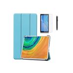 M.TK moveteck Huawei Matepad Se 10.4 Inç Tablet Uyumlu Smart Standlı Akıllı Kılıf + Ekran Koruyucu + Kalem Seti, mavi, Tek Ebat, matepadesemavi