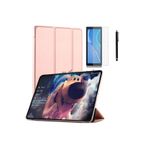 M.TK moveteck Huawei Matepad Se 10.4 Inç Tablet Uyumlu Smart Standlı Akıllı Kılıf + Ekran Koruyucu + Kalem Seti, rose gold, Tek Ebat, matepadserose