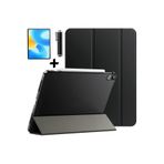 M.TK moveteck Huawei Matepad Se 11'' inç 2024 Kılıf Akıllı Smart Uyku Modlu Kapaklı Tablet Kılıfı + Cam +Kalem Set, Siyah, Tek Ebat, SmartSET-MatepadSe11-siyah