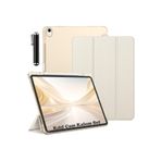 M.TK moveteck İpad Air 11 2024 Uyumlu Kılıf Akıllı Smart Uyku Modlu Kalem Bölmeli Renkli Standlı + Cam + Kalem Set, Gold, Tek Ebat, KalemlikliSmartSET-air11-gold
