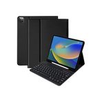 m.tk moveteck iPad Air 13 inç M2 Çip 2024 Uyumlu Bluetooth Klavyeli Standlı Kılıf, Siyah