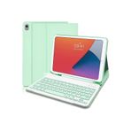 M.TK moveteck Ipad Air 3.Nesil 10.5 inç Uyumlu Tablet Bluetooth Özellik Kablosuz Kalem Bölme Klavyeli Kılıf, yeşil, Tek Ebat, air3klavyeyeşil