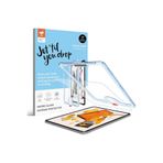 m.tk moveteck iPad Air 5. Nesil 10.9 inç ile Uyumlu Cam Ekran Koruyucu, Otomatik Hizalama Aparatlı, Şeffaf