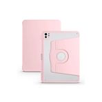 M.TK moveteck İpad Pro 12.9" 3 4 5 6 Kılıf Akıllı Termik Uyku Modlu Pen Charge Kalem Bölmeli Dönen Standlı Kapaklı, Pembe, Tek Ebat, termik-12.9-pembe