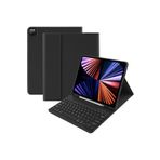 M.TK moveteck İpad Pro 3.4.5.6. Nesil 12.9 inç Uyumlu Klavyeli Kılıf Kalem Bölmeli Bluetooth Kablosuz Klavye 2022, Siyah, Tek Ebat, klavyelikılıf-12.9-siyah