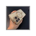 m.tk moveteck iPhone 11 Pro Max ile Uyumlu Kılıf, Kamera Cam Kaplamalı, Magsafe Kablosuz Şarj Özellikli, Gold