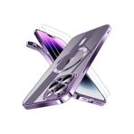 m.tk moveteck iPhone 13 Pro Max ile Uyumlu Kılıf, Kamera Koruyucu, Parmak İzi Bırakmaz, Çizilmez, Kablosuz Şarj ve MagSafe Uyumlu, Derin Mor