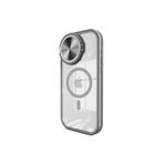 M.TK moveteck İphone 14 Kılıf Krom Mika Kapak Teleskop Lens Kapamalı Oval Kenarlı Tırtıklı Magsafe Destekli, Gray, Tek Ebat, teleskop-14-gray