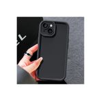 M.TK moveteck İphone 14 Kılıf Yumuşak Renkli Lansman Silikon Kamera Korumalı Çıkıntılı Kenarlı 3d Coffe Desenli, Siyah, Tek Ebat, ananas-ip14-siyah