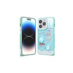 M.TK moveteck İphone 14 Pro Max Kılıf Emoji Ayıcık Desenli Kabartmalı Karakterli Figürlü Parlak Coffe Şeker Siliko, Yeşil, Tek Ebat, cevze-14promax-yeşil