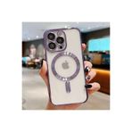 m.tk moveteck iPhone 14 Pro Max Kılıf, Kamera Kaplamalı, Parlak Renkli, Magsafe Kablosuz Şarj Uyumlu, Lila