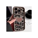 M.TK moveteck İphone 14 Pro Max Kılıf Yumuşak Renkli Lansman Silikon Coffe Desenli 3d Çıkıntılı Kenarlı Korumalı, Siyah, Tek Ebat, klas-14promax-siyah
