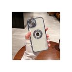 m.tk moveteck iPhone 14 Uyumlu Kılıf, Kamera Lens Korumalı, Tam Koruma, Halkalı Şeffaf, Açık Mavi