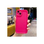 M.TK moveteck İphone 15 Kılıf Yumuşak Renkli Lansman Silikon Kamera Korumalı Çıkıntılı Kenarlı 3d Coffe Desenli, Pembe, Tek Ebat, ananas-ip15-pembe