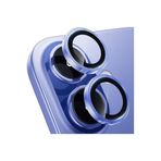 M.TK moveteck İphone 16 & 16 Plus Uyumlu Kamera Koruma Lens Koruyucu Temperli Cam Uygulama Aparatlı Çöl Kum Renkli, Açık Mavi, Tek Ebat, CL-07-16-16plus-açıkmavi