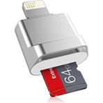 M.TK Moveteck Lightning To Micro Sd/tf Metal Card Reader Okuyucu Adaptörü Ipad/iphone 14/13/12/11/x/pro Max/plus - Gri