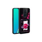 M.TK moveteck Oppo A9 2020 Kılıf Sevimli Ayıcık Tasarımlı Karakterli Kabartmalı 3Boyutlu Yumuşak Silikon Baby Case, Siyah, Tek Ebat, amas-a92020-siyah