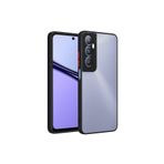 M.TK moveteck Realme C65 Uyumlu Kılıf 3d Kamera Korumalı Mat Parmak izi Yapmaz Renkli Tuşlu Silikon Buzlu Kap, Siyah, Tek Ebat, hux-rc65-siyah
