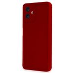 M.TK moveteck Samsung Galaxy A06 Kılıf Yumuşak Renkli Lansman Silikon Kamera Korumalı Çıkıntılı Kenarlı 3d coffe, Kırmızı, Tek Ebat, viera-a06-red