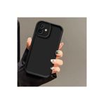 M.TK moveteck Samsung Galaxy A06 Kılıf Yumuşak Renkli Lansman Silikon Kamera Korumalı Çıkıntılı Kenarlı 3d coffe, Siyah, Tek Ebat, viera-a06-siyah