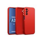m.tk moveteck Samsung Galaxy A25 ile Uyumlu Kılıf, Kamera Korumalı, Sıvı Silikon, Mat Hisli, Kadife İç Yüzey, Kırmızı
