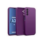 m.tk moveteck Samsung Galaxy A25 ile Uyumlu Kılıf, Sıvı Silikon, Kamera Korumalı, Mat Hisli, Kadife İç Yüzey, Koyu Mor