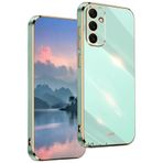 M.TK moveteck Samsung Galaxy A25 Kılıf Kamera Korumalı Parlak Gold Kenarlı Altın Detaylı Yumuşak Silikon Kapak, Yeşil, Tek Ebat, volet-a25-yeşil