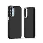 M.TK moveteck Samsung Galaxy A25 Kılıf Metal Kamera Korumalı Sökülebilir Renkli Tuşlu Kenarları Tırtıklı Arka Mat, Siyah, Tek Ebat, harvel-a25-siyah