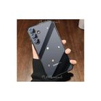 M.TK moveteck Samsung Galaxy A25 Kılıf Tam Kamera Korumalı Metalik Parlak Renkli Kenar Yumuşak Silikon Kapak, Siyah, Tek Ebat, razer-a25-siyah