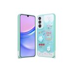 M.TK moveteck Samsung Galaxy A34 Kılıf Emoji Ayıcık Desenli 3D Kabartmalı Karakterli Figürlü Parlak Coffe Silikon, Yeşil, Tek Ebat, cevze-a34-yeşil